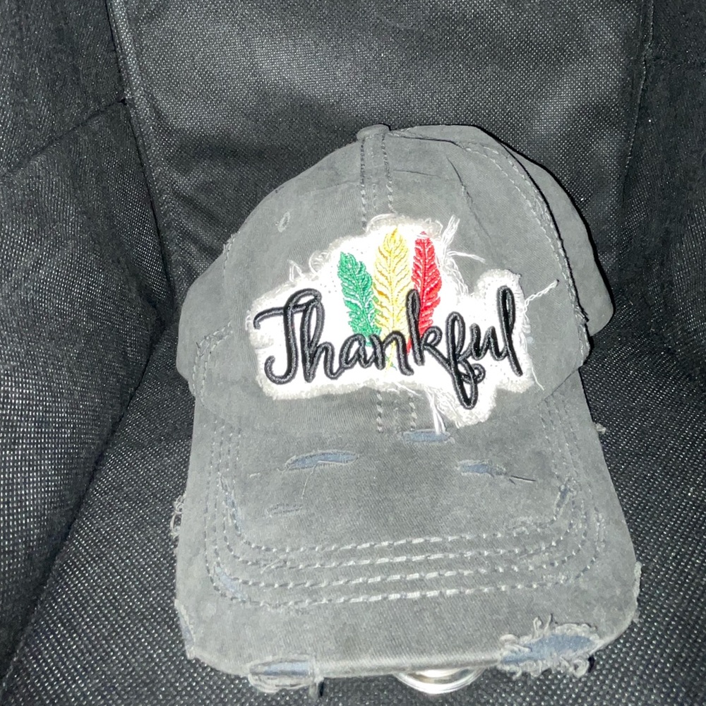 Distressed THANKFUL cap
